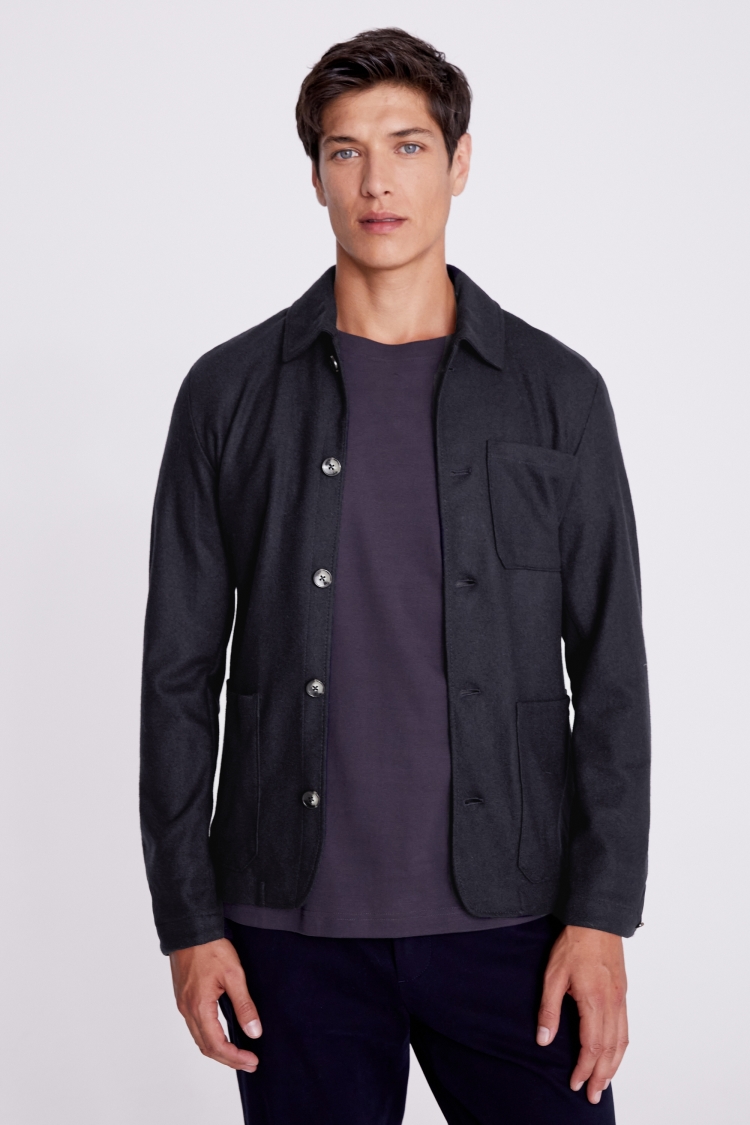 Navy Shacket | Buy Online at Moss