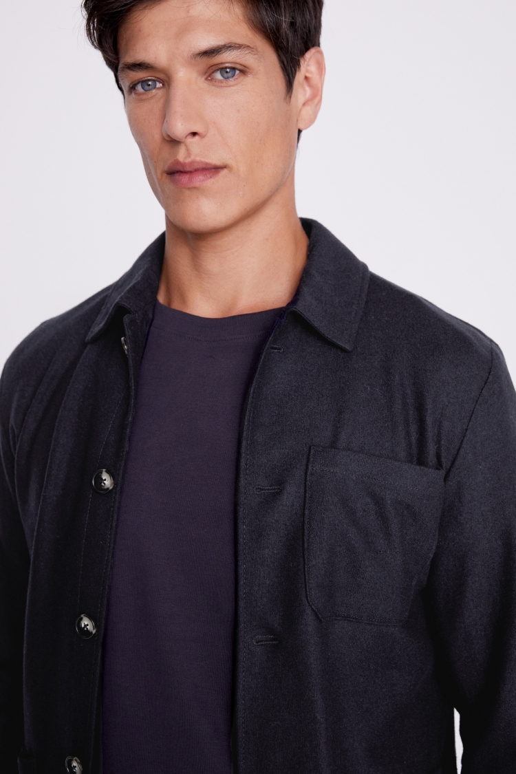 Navy Shacket | Buy Online at Moss