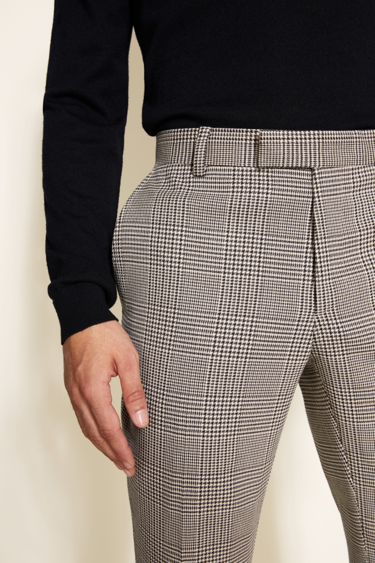 Slim Fit Vintage Houndstooth Check Trouser | Buy Online at Moss