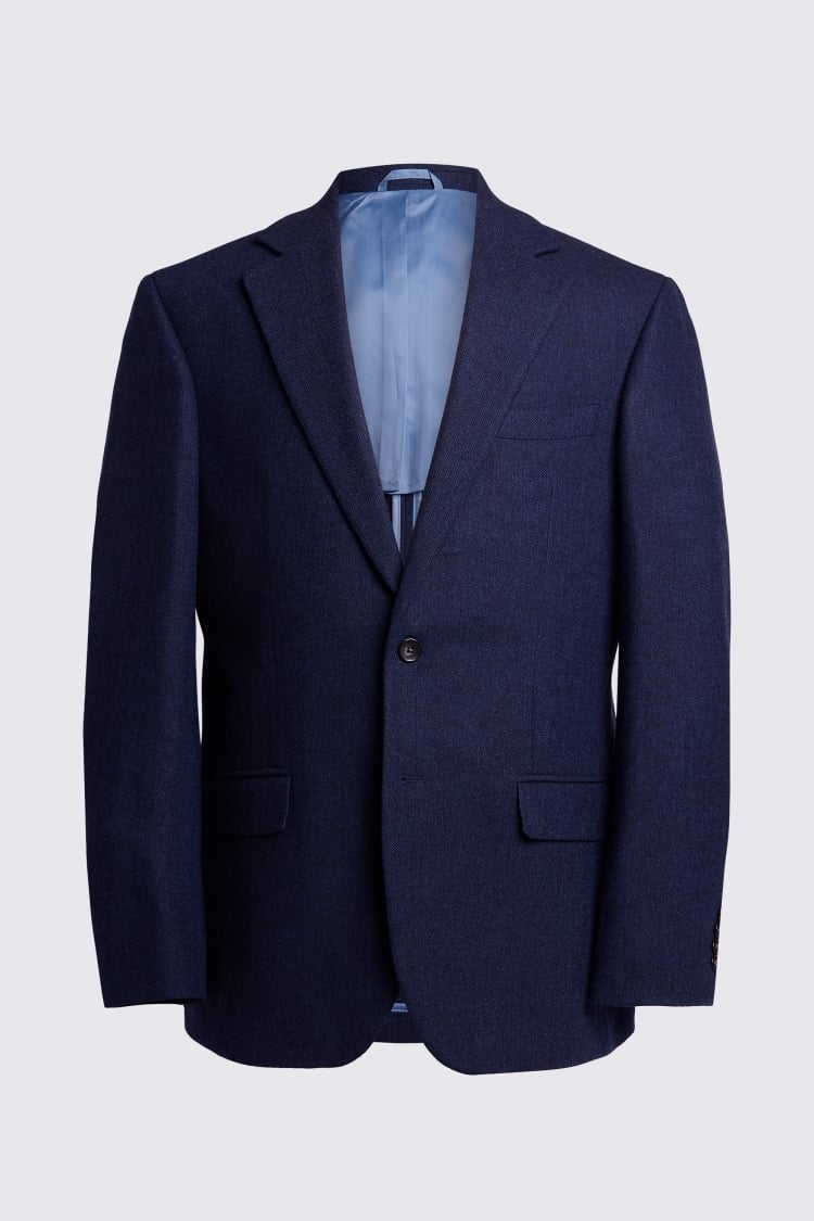 Tailored Fit Ink Herringbone Jacket