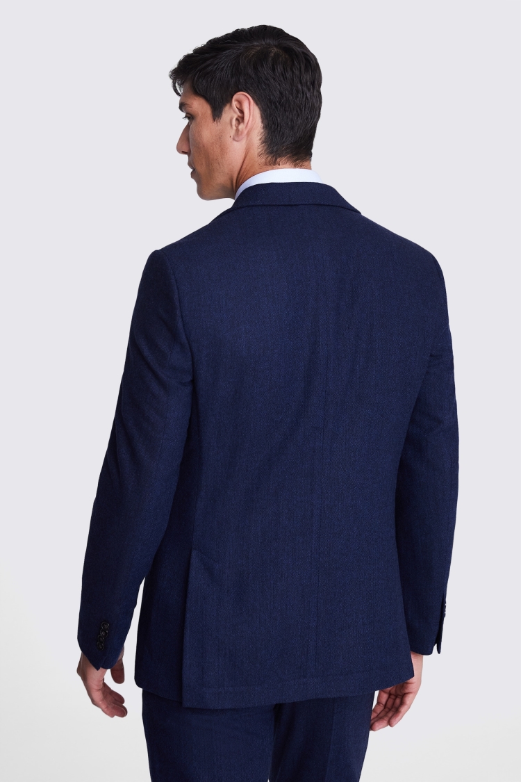 Tailored Fit Ink Herringbone Suit