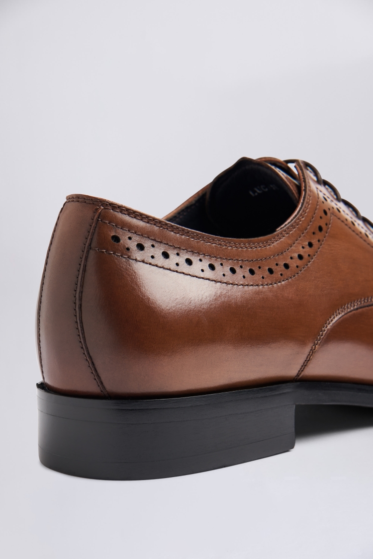 John White Lucan Tan Brogue Shoes