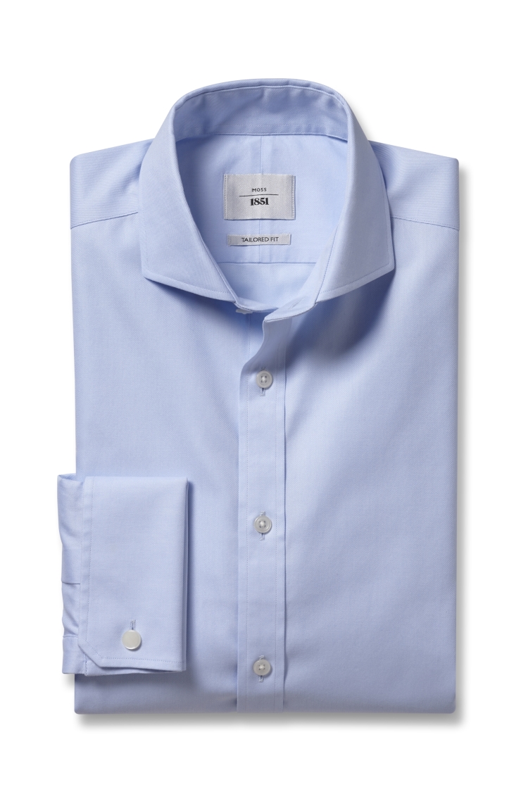 Tailored Fit Sky Non-Iron Twill Shirt