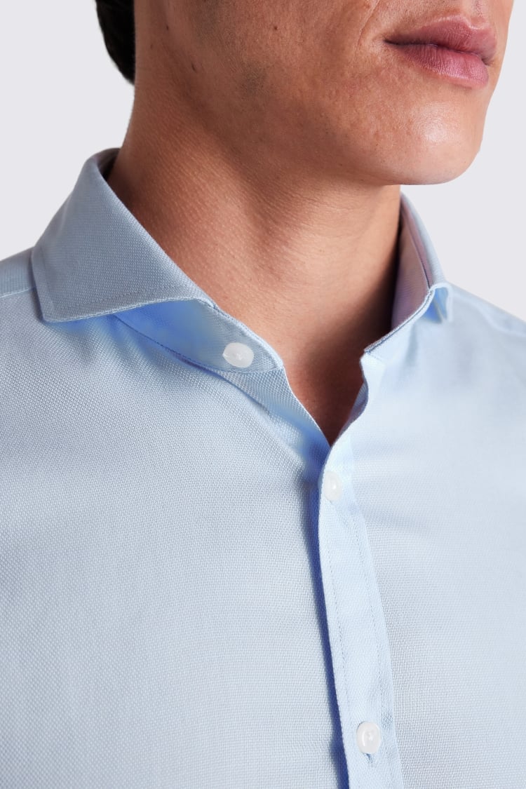 Slim Fit Sky Royal Oxford Non-Iron Shirt