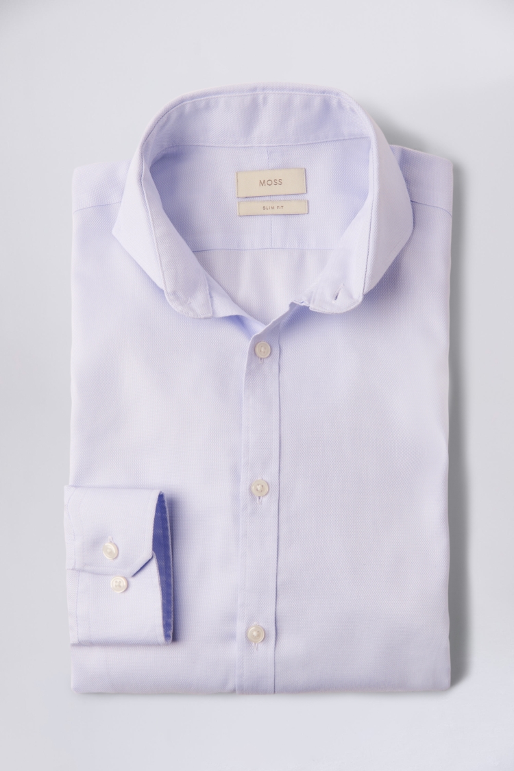 Slim Fit Lilac Royal Oxford Non-Iron Shirt