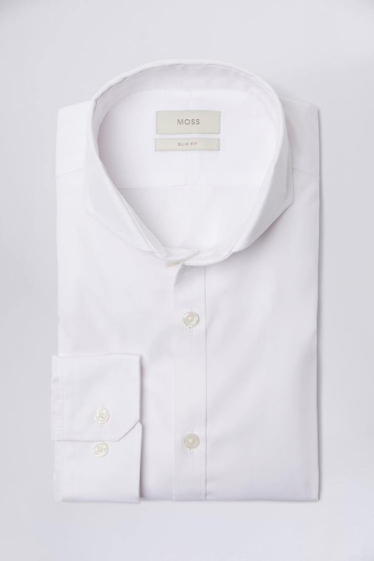 White pinpoint oxford store dress shirt