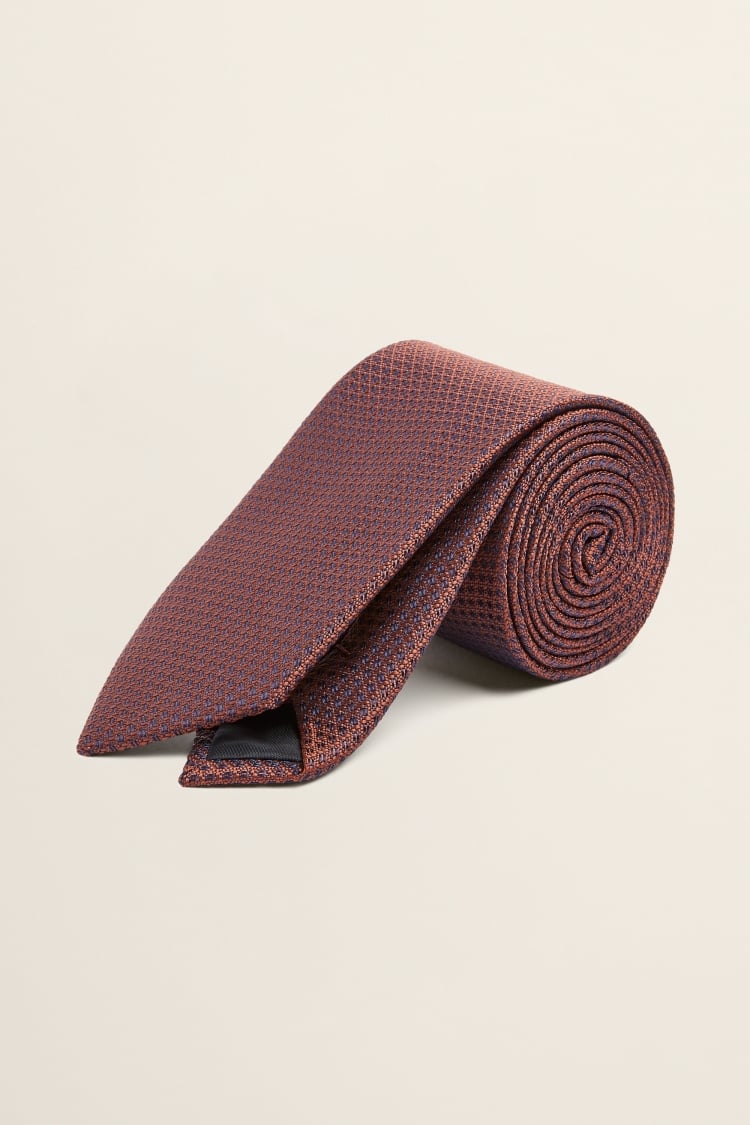 Rust Textured Tie