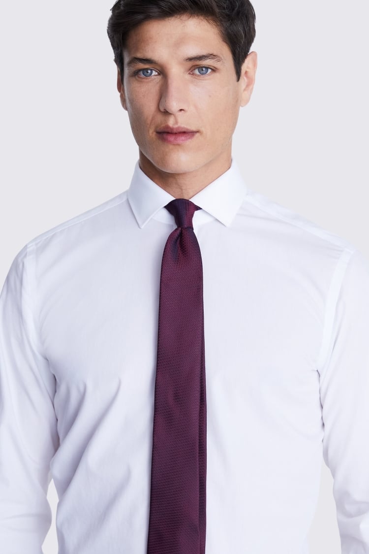 Berry Textured Tie