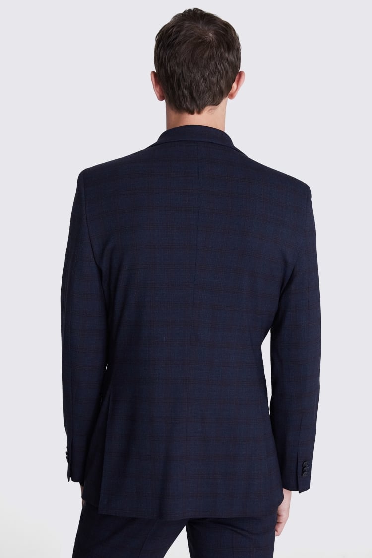 Ted Baker Tailored Fit Navy Check Jacket 