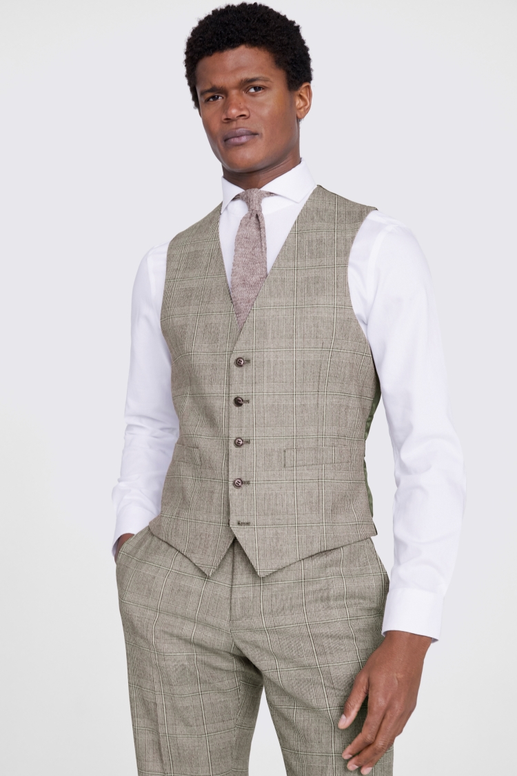 Grey patterned outlet waistcoat