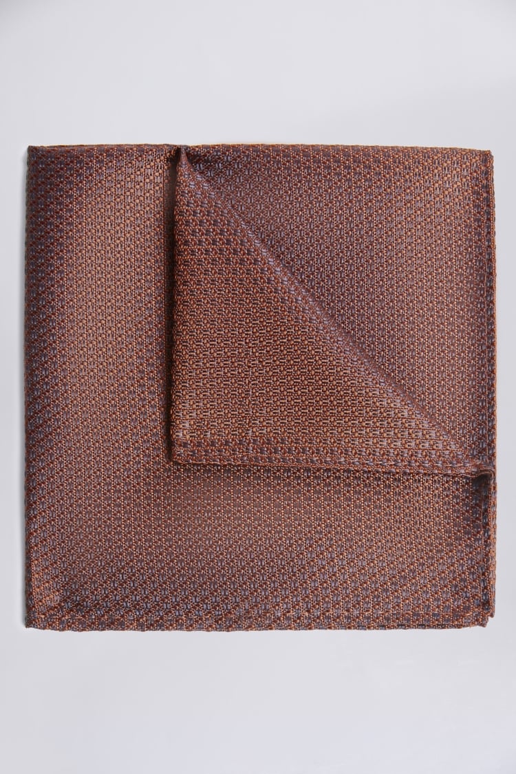 Rust Textured Pocket Square