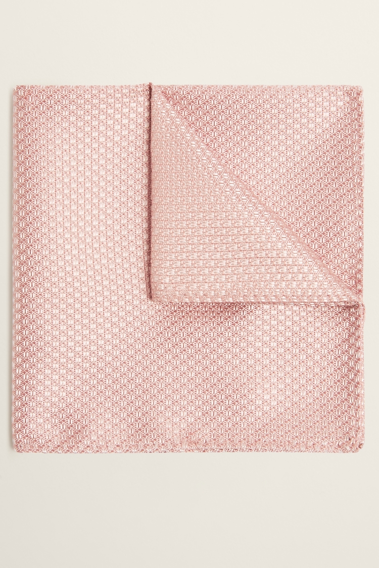 Dusty Pink Textured Pocket Square