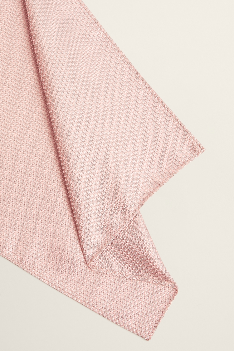Dusty Pink Textured Pocket Square