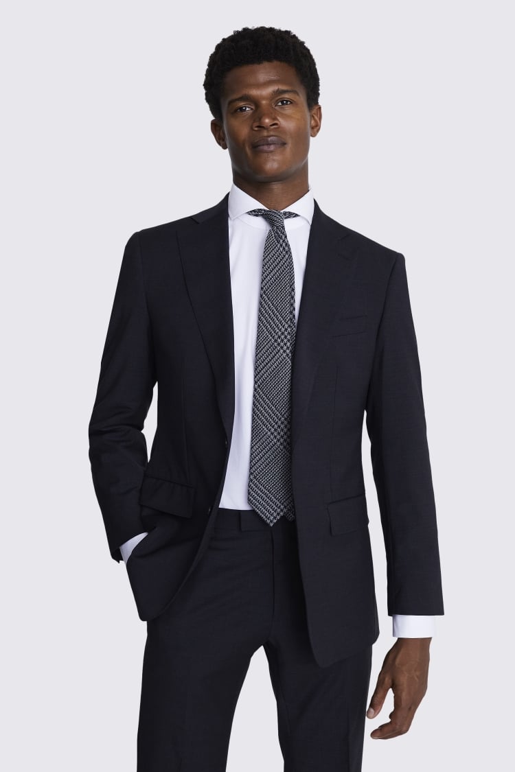 Tailored Fit Charcoal Performance Jacket