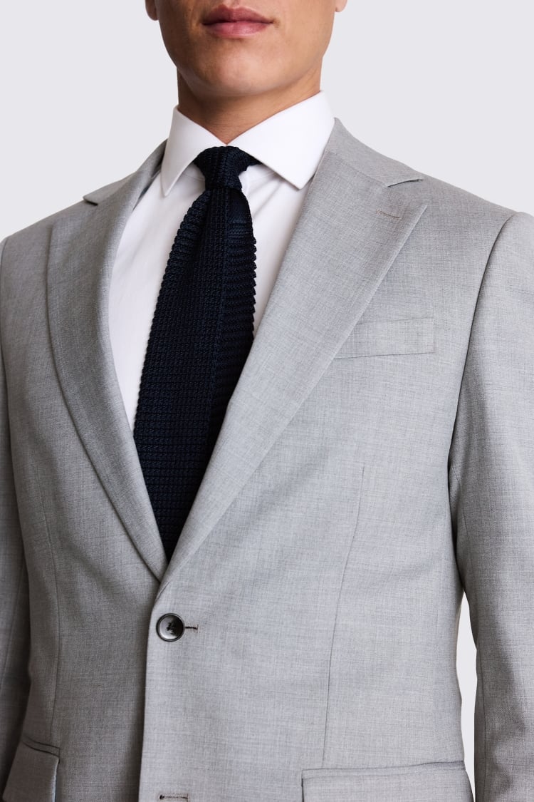 Tailored Fit Grey Stretch Suit