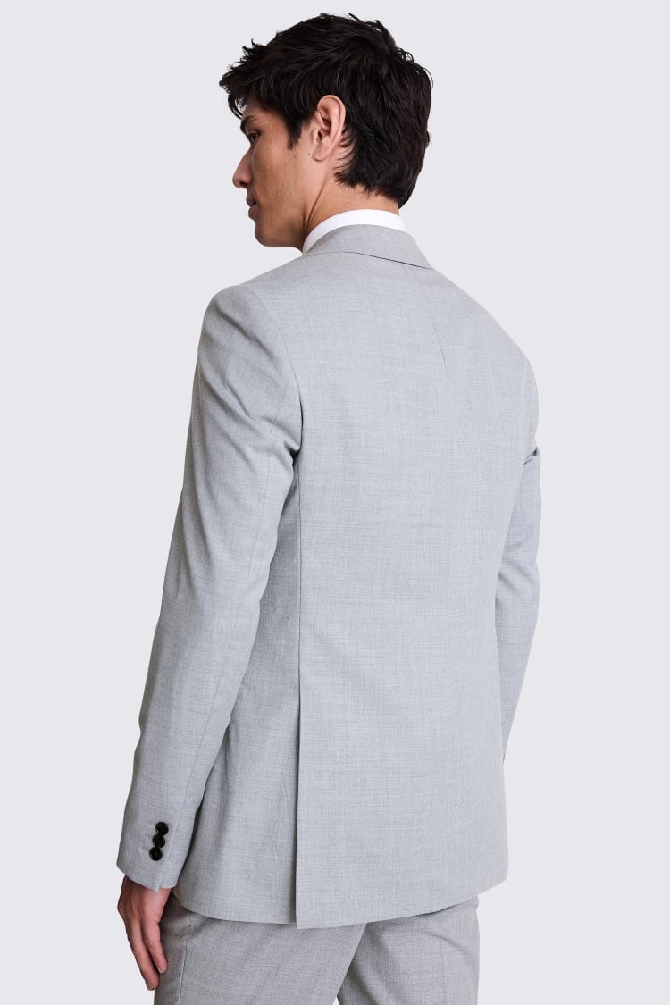 Tailored Fit Grey Stretch Suit