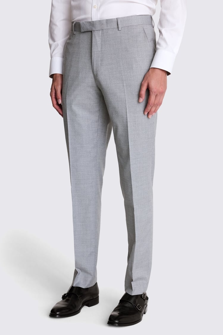 Tailored Fit Grey Stretch Suit