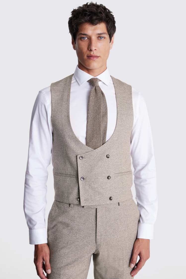 Low cut top waistcoat suit