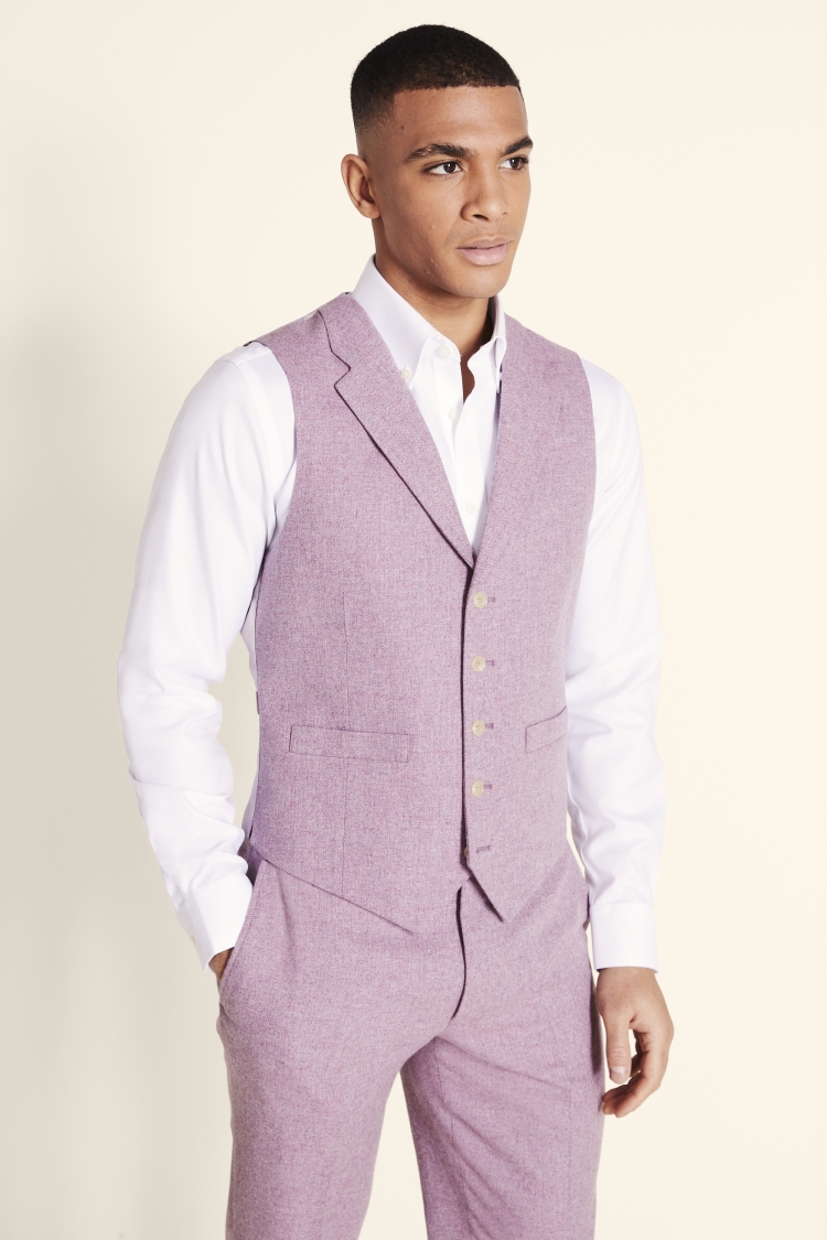 Tailored Fit Dusty Pink Herringbone Jacket Buy Online at Moss