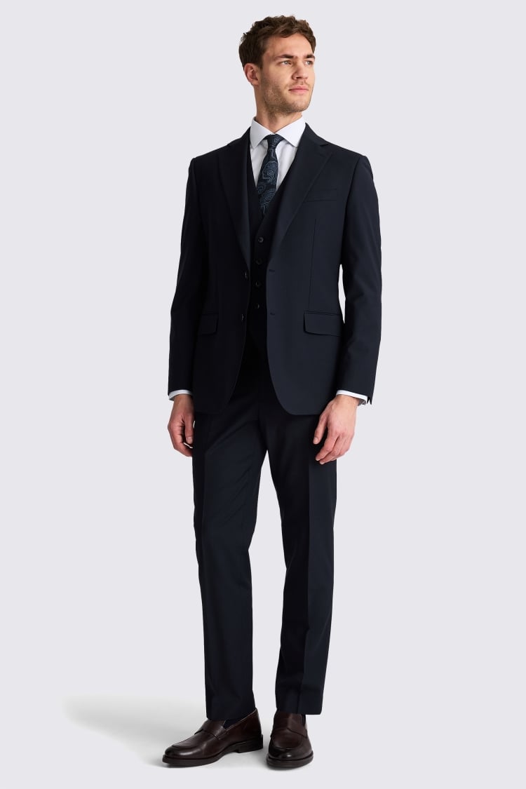 Tailored Fit Navy Performance Suit