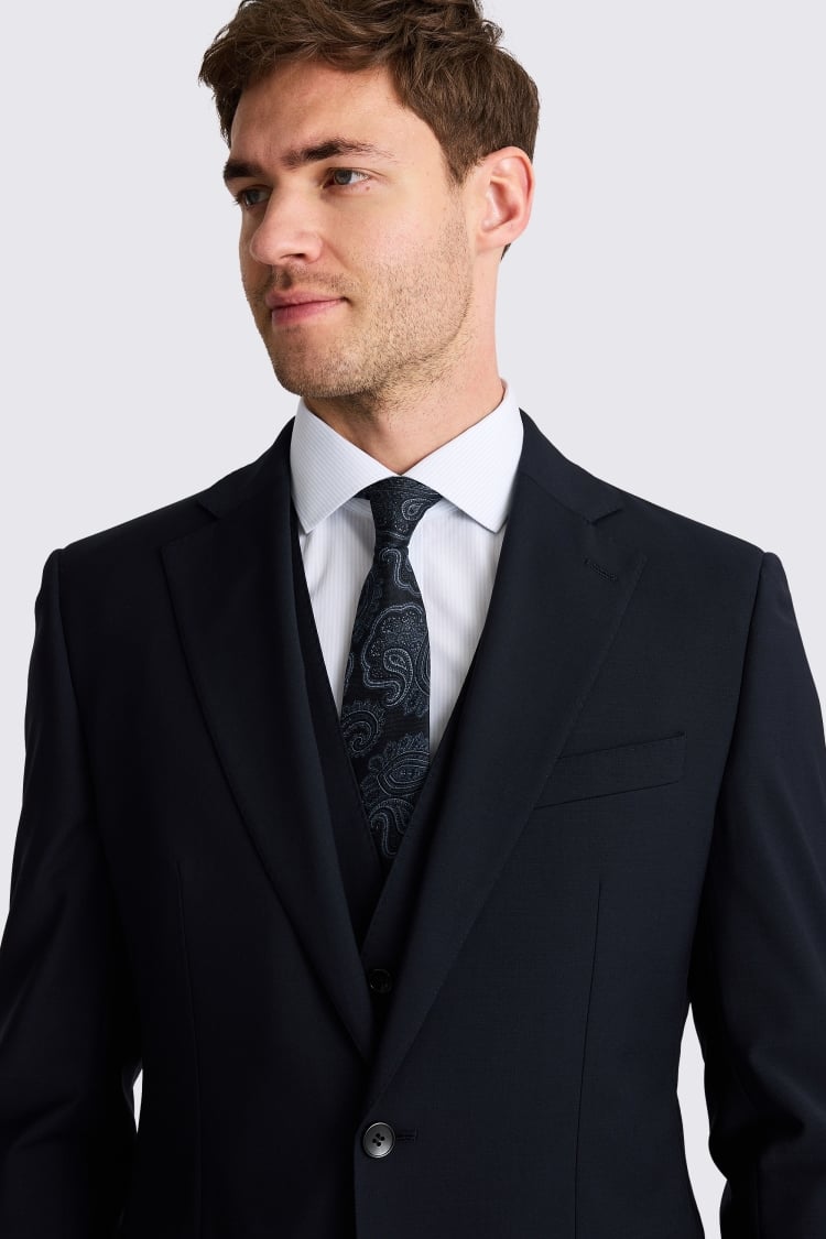 Tailored Fit Navy Performance Suit