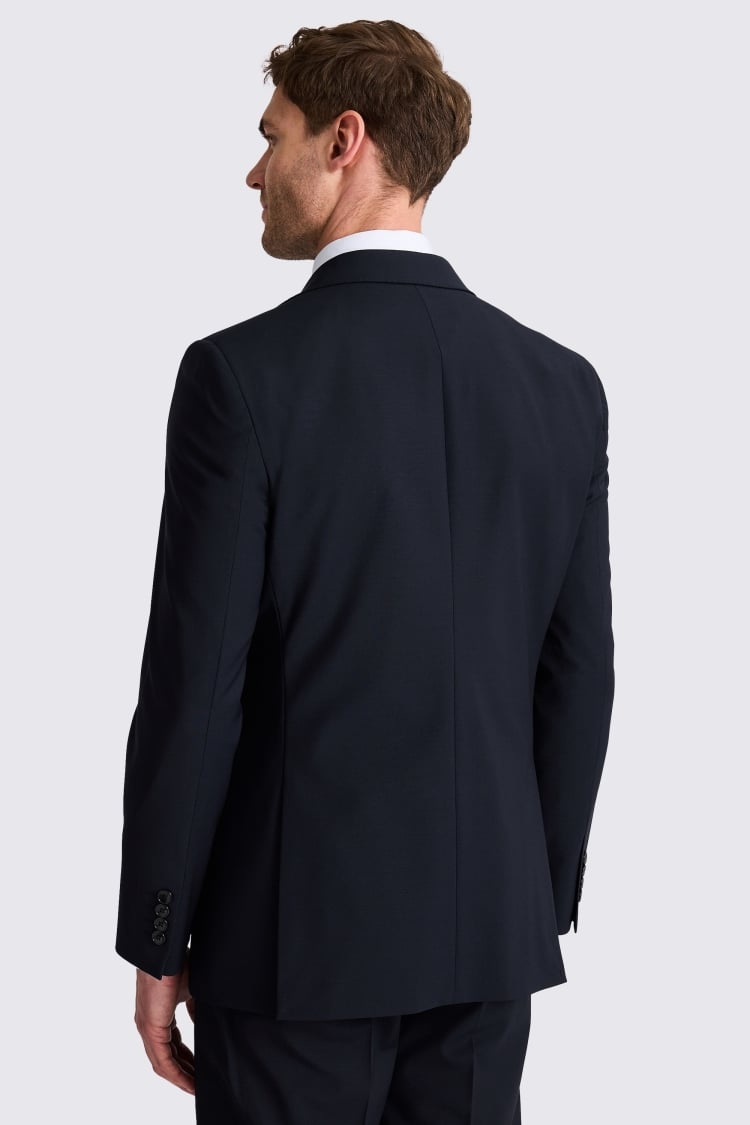 Tailored Fit Navy Performance Jacket | Buy Online at Moss