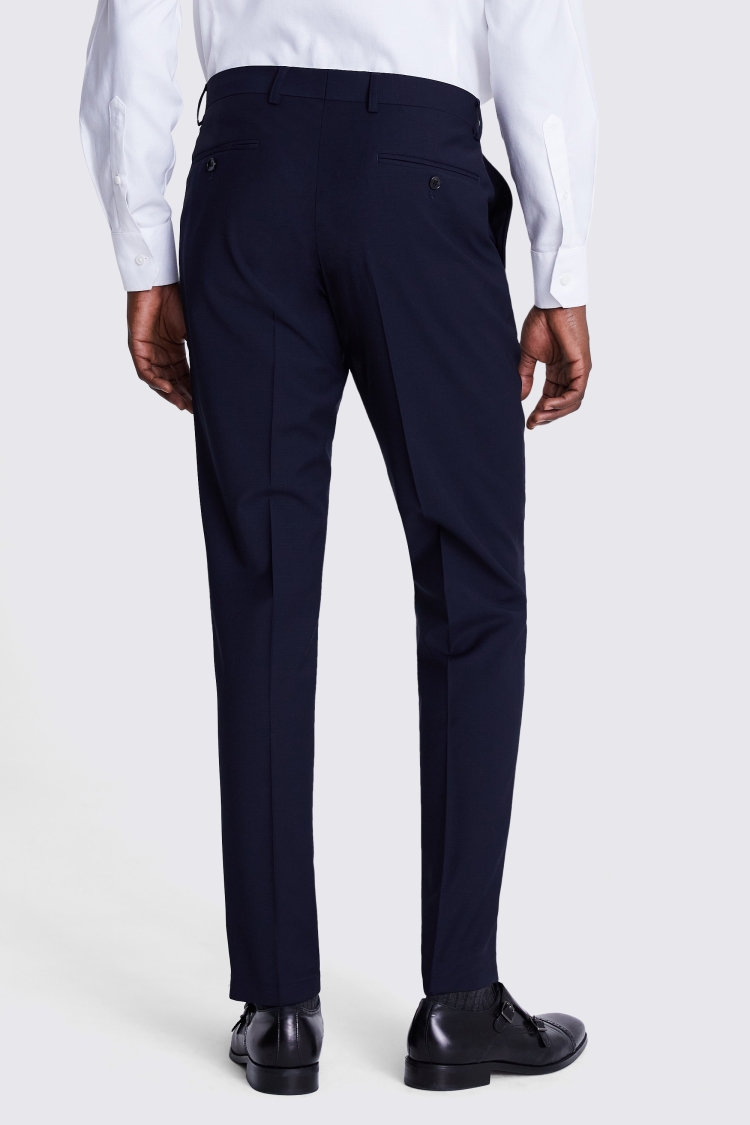 Tailored Fit Navy Performance Trousers