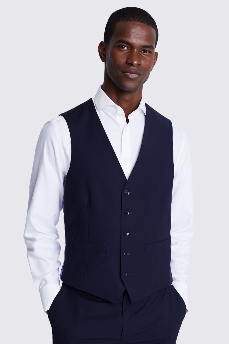 Tailored Fit Navy Performance Vest