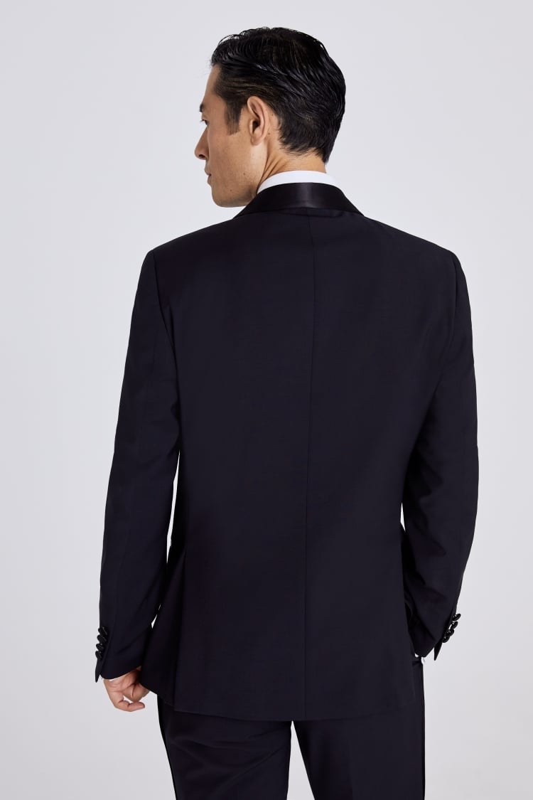 Tailored Fit Black Shawl Lapel Tuxedo