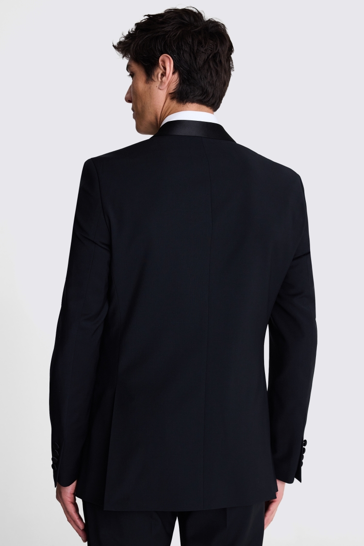 Tailored Fit Black Shawl Lapel Tuxedo