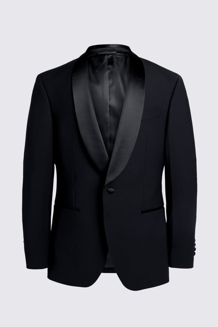 Tailored Fit Black Shawl Lapel Tuxedo