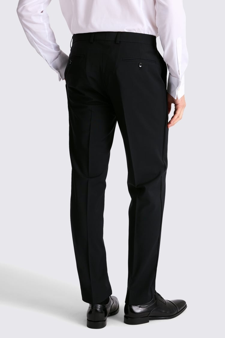 Tailored Fit Pegasus Black Washable Suit Trousers