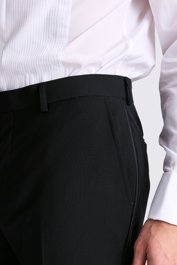 Tailored Fit Performance Black Dress Pants