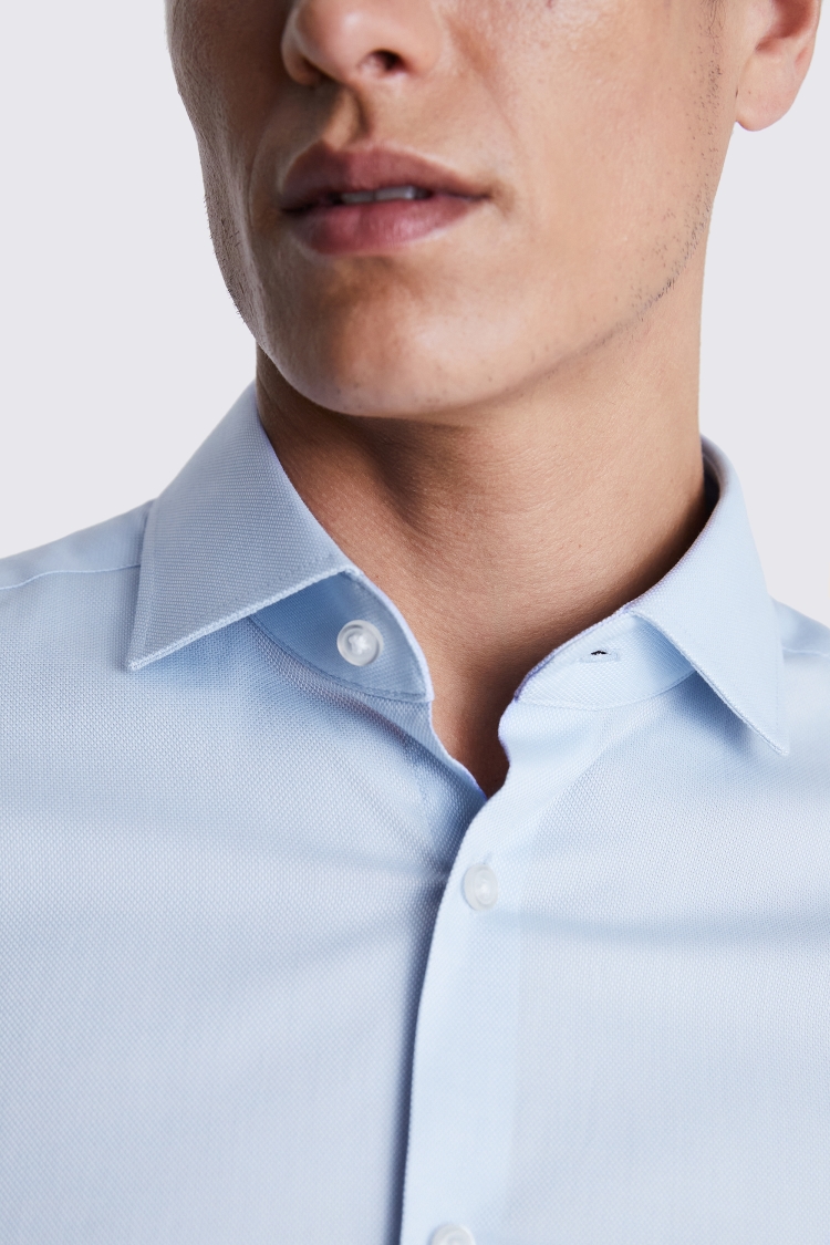 Slim Fit Sky Dobby Stretch Shirt