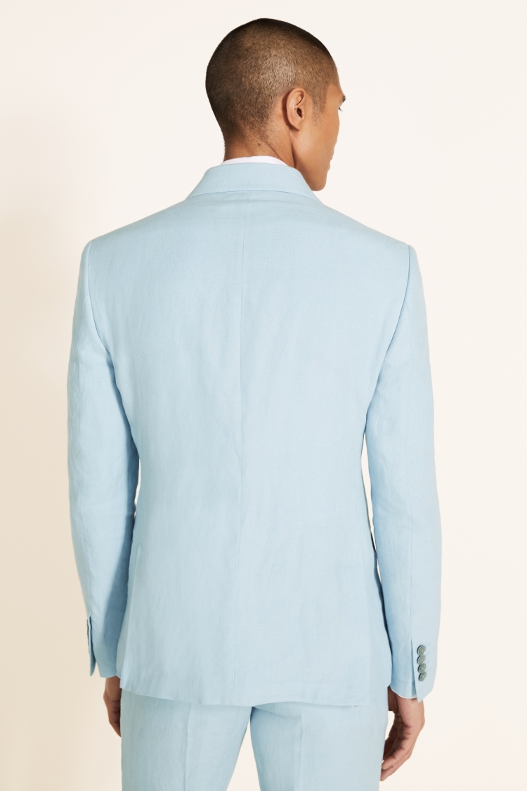 Archer Linen-Blend Slim Light Blue Suit Jacket