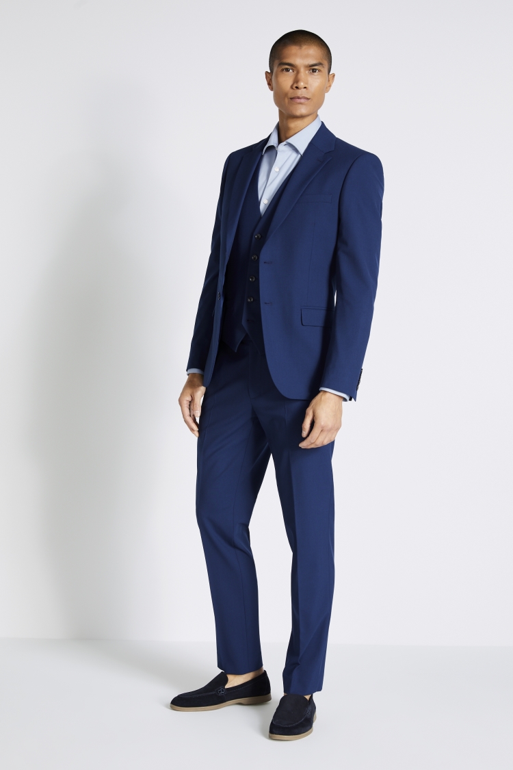 Slim Fit Bright Blue Jacket | Buy Online at Moss