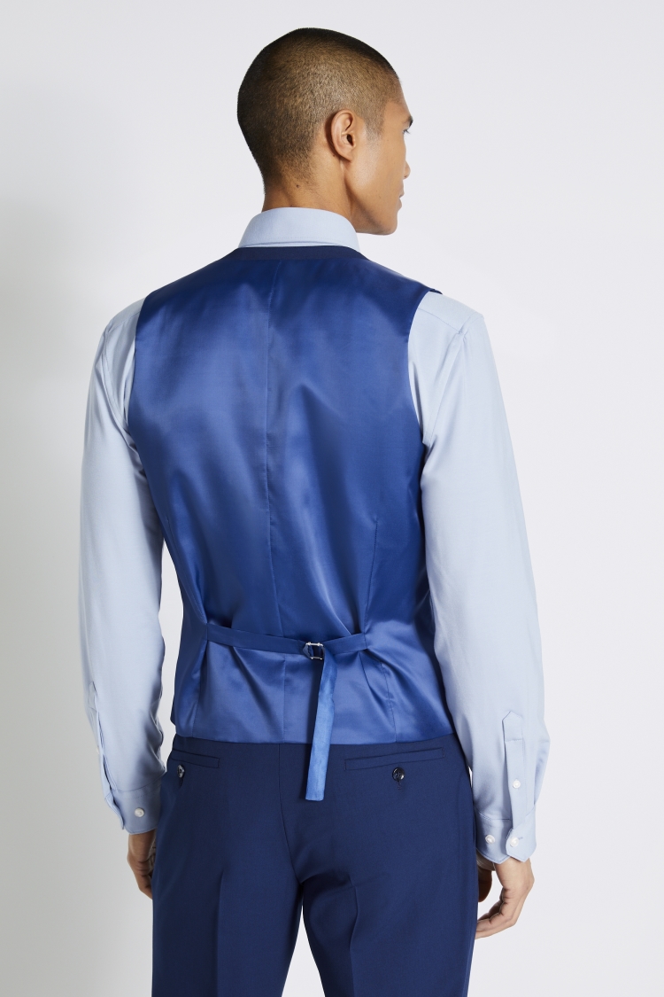 Slim Fit Bright Blue Vest