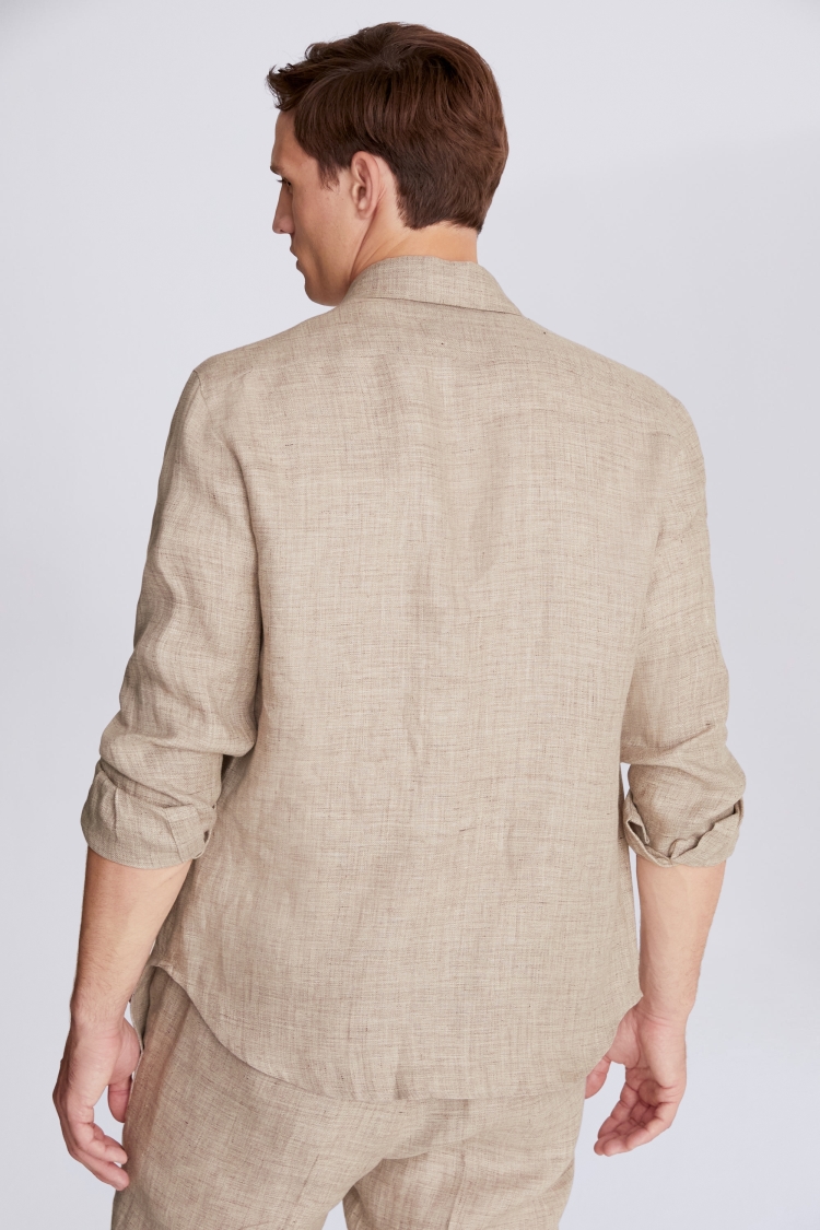 Oatmeal Linen Overshirt