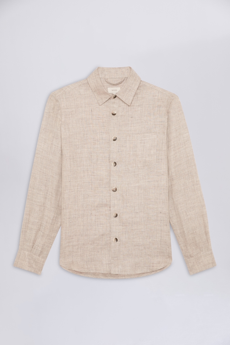 Oatmeal Linen Overshirt