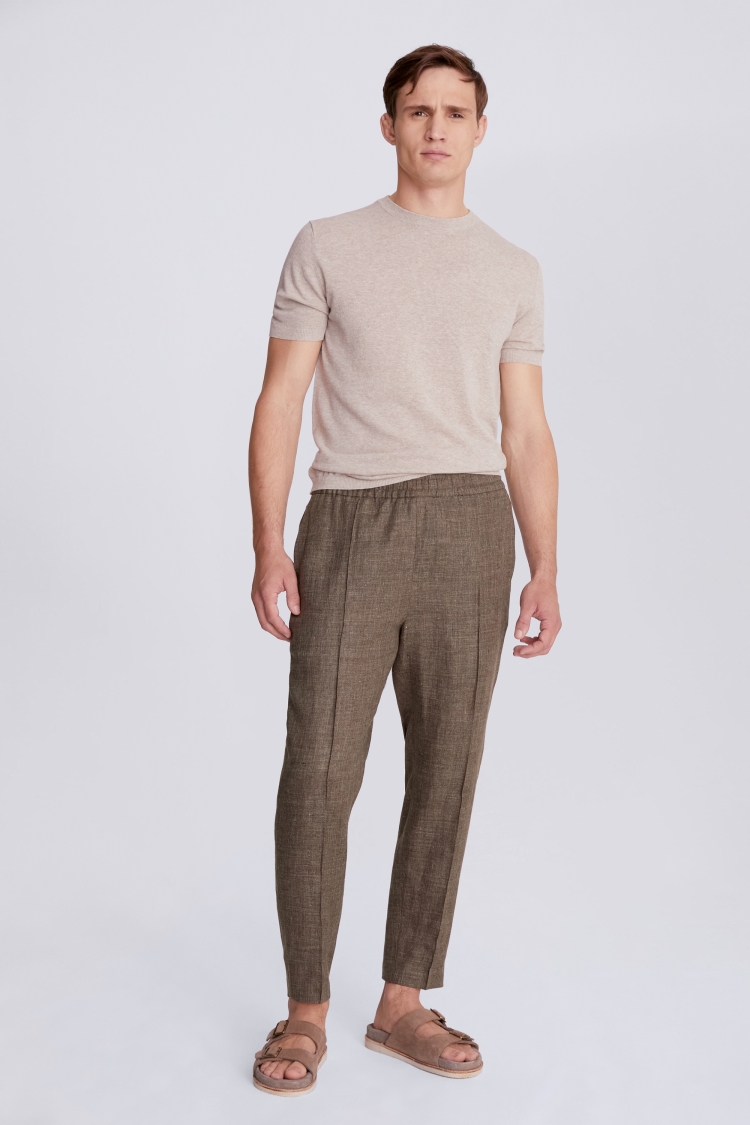 Brown Linen Pants