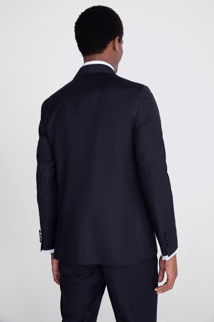 Italian Slim Fit Navy Shawl Tuxedo Jacket | Buy Online at Moss