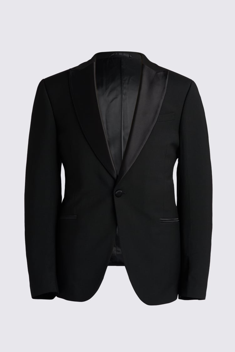 Slim Fit Black Peak Lapel Tuxedo Jacket | Buy Online at Moss