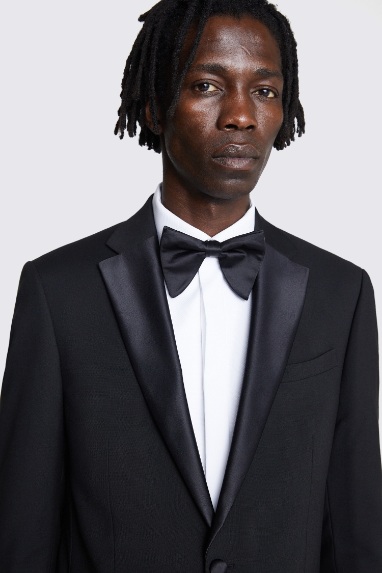 Slim Fit Black Notch Lapel Tuxedo Jacket | Buy Online at Moss