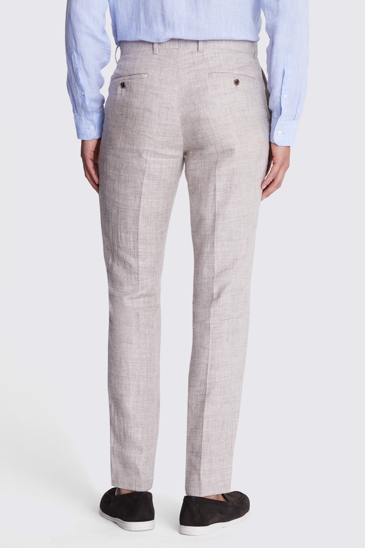Tailored Fit Oatmeal linen Pants