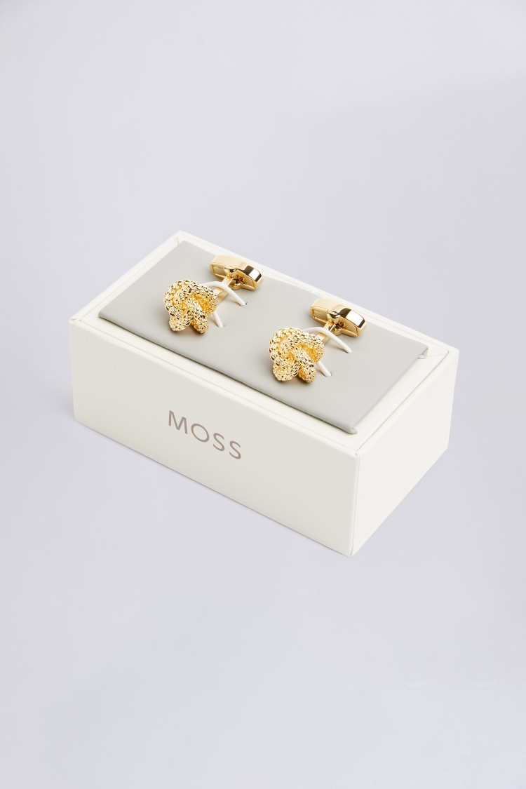 Fancy Gold Knot Cufflinks