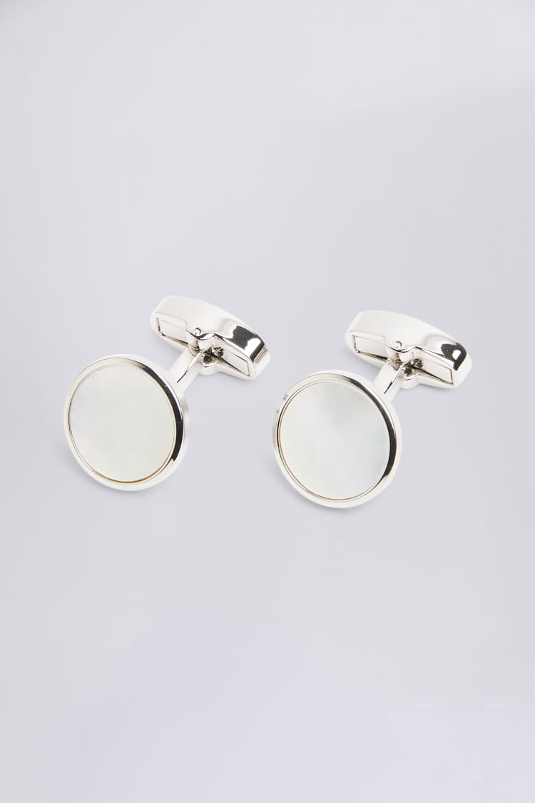 Silver Mother of Pearl Cufflinks