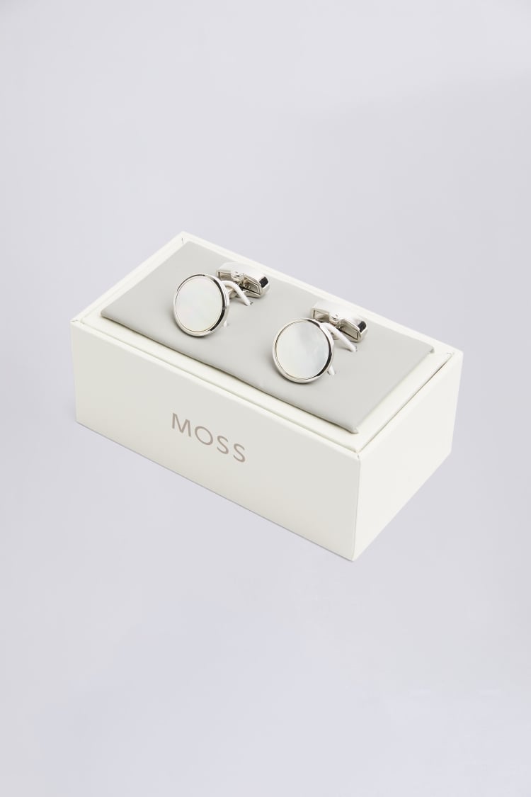 Silver Mother of Pearl Cufflinks