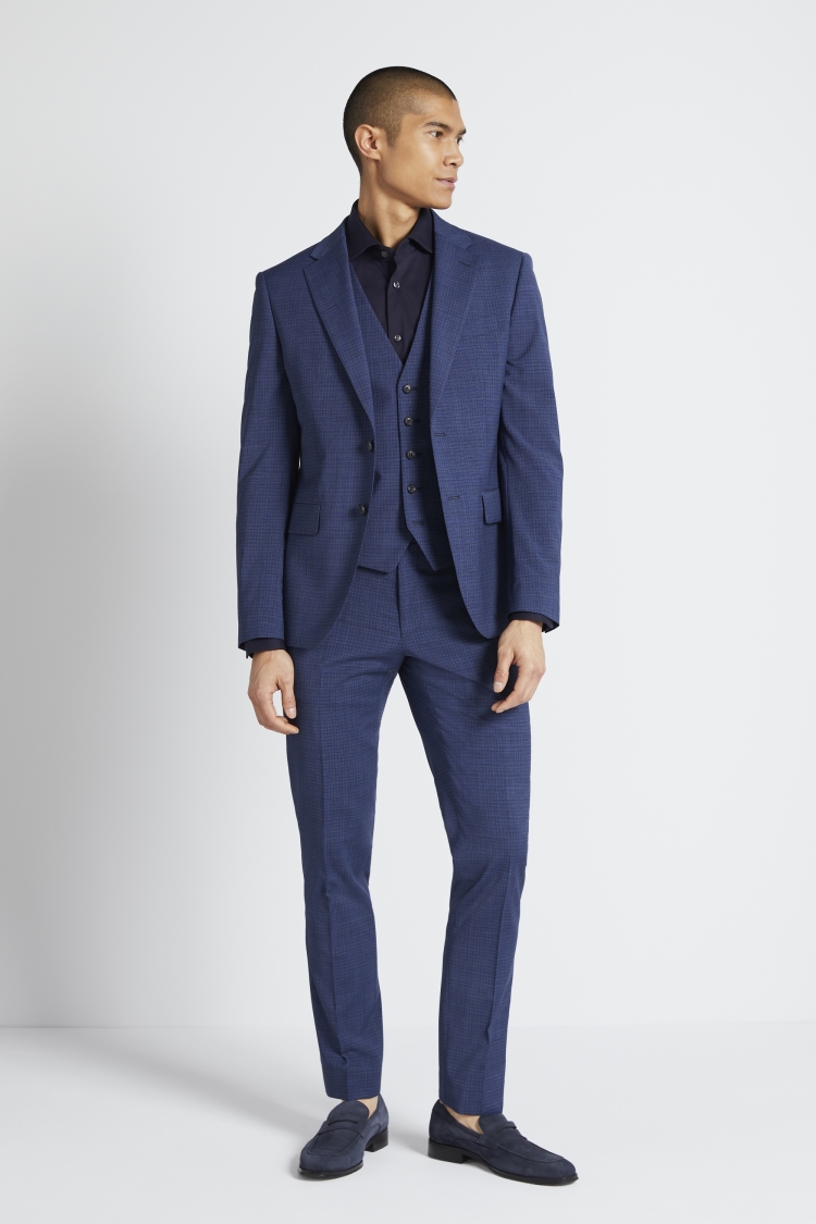 DKNY Slim Fit Bright Blue Jacket | Buy Online at Moss