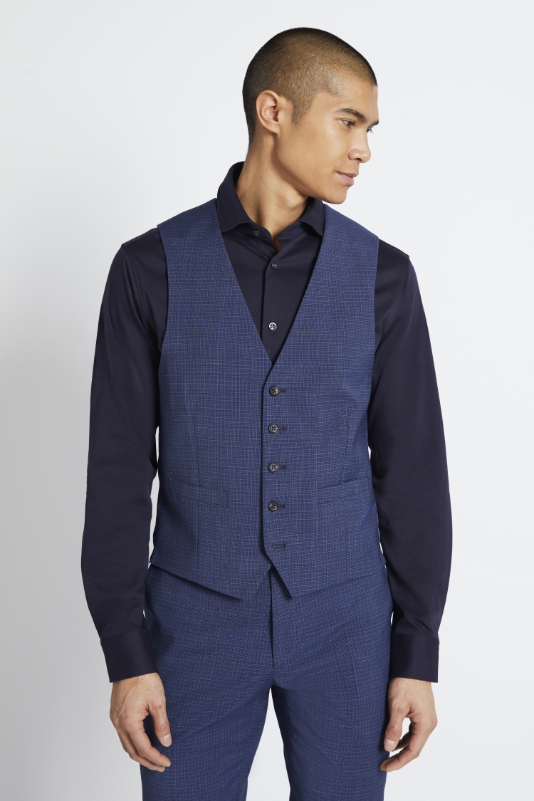 DKNY Slim Fit Bright Blue Jacket