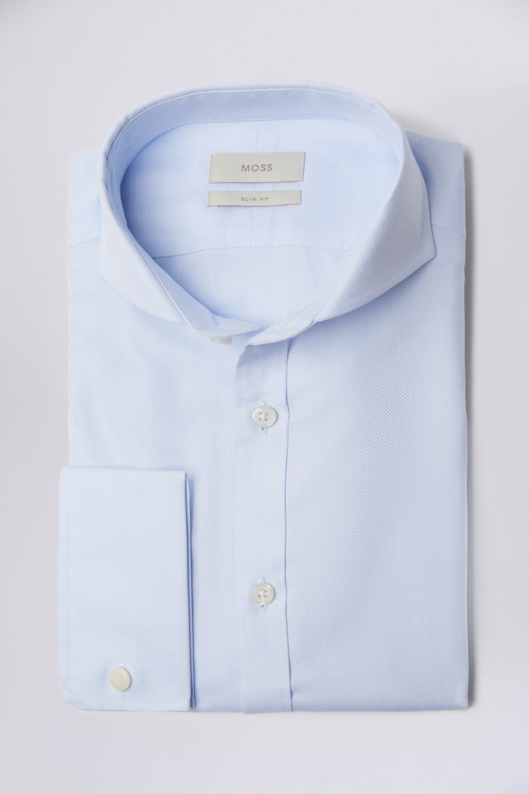 Slim Fit Sky Royal Oxford Non-Iron Shirt | Buy Online at Moss